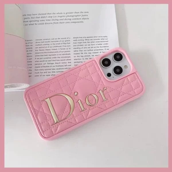 pink iphone 14 pro leather case