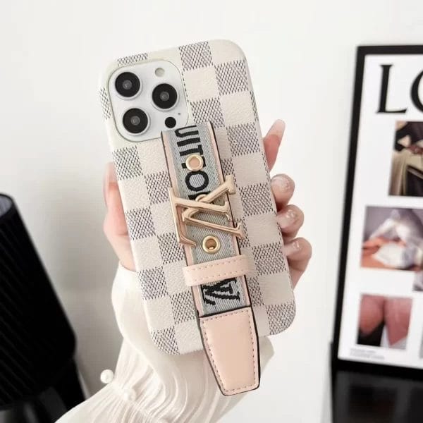 white Lv Phone Case 14 Pro Max