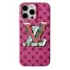 pink Louis Vuitton iphone 16 pro max case