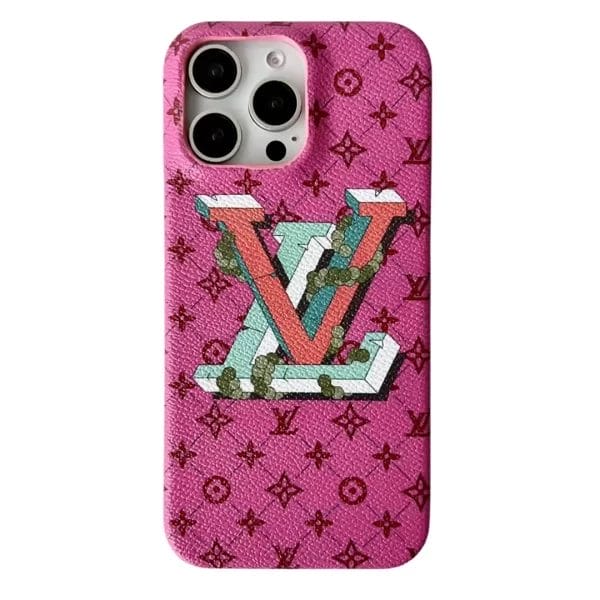 pink Louis Vuitton iphone 16 pro max case